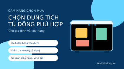 Minh họa cách chọn dung tích tủ đông phù hợp cho gia đình và cửa hàng